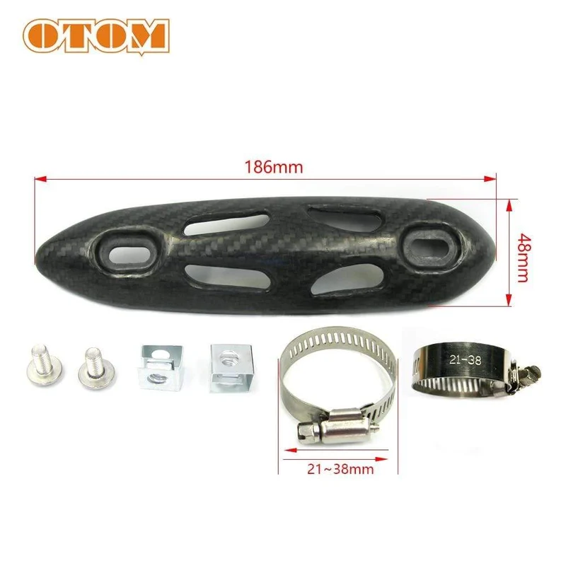 Carbon Fiber Auspuff Rohr Schutz Hitzeschild Abdeckung Schutz Motocross Dirt Street Bike Für KTM HONDA KAWASAKI