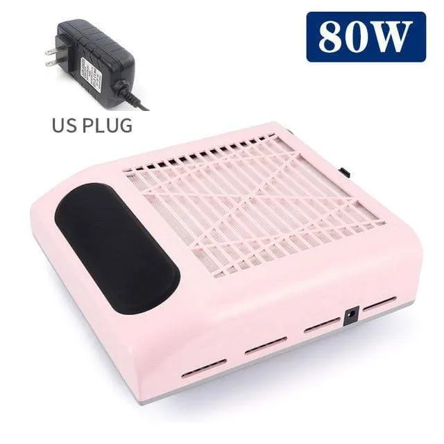 80W Nagel Staub Collector Fan Staubsauger Maniküre Maschine Werkzeuge Mit Filter Starke Leistung Nail art Werkzeug Nagel Staubsauger