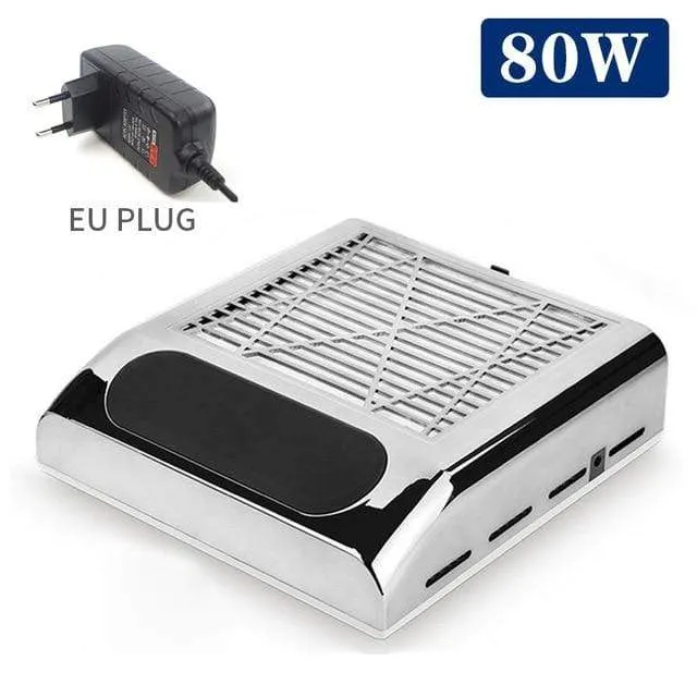 80W Nagel Staub Collector Fan Staubsauger Maniküre Maschine Werkzeuge Mit Filter Starke Leistung Nail art Werkzeug Nagel Staubsauger