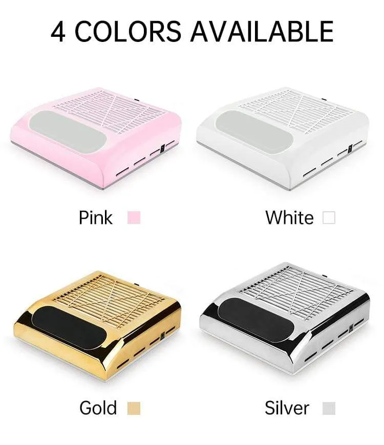 80W Nagel Staub Collector Fan Staubsauger Maniküre Maschine Werkzeuge Mit Filter Starke Leistung Nail art Werkzeug Nagel Staubsauger