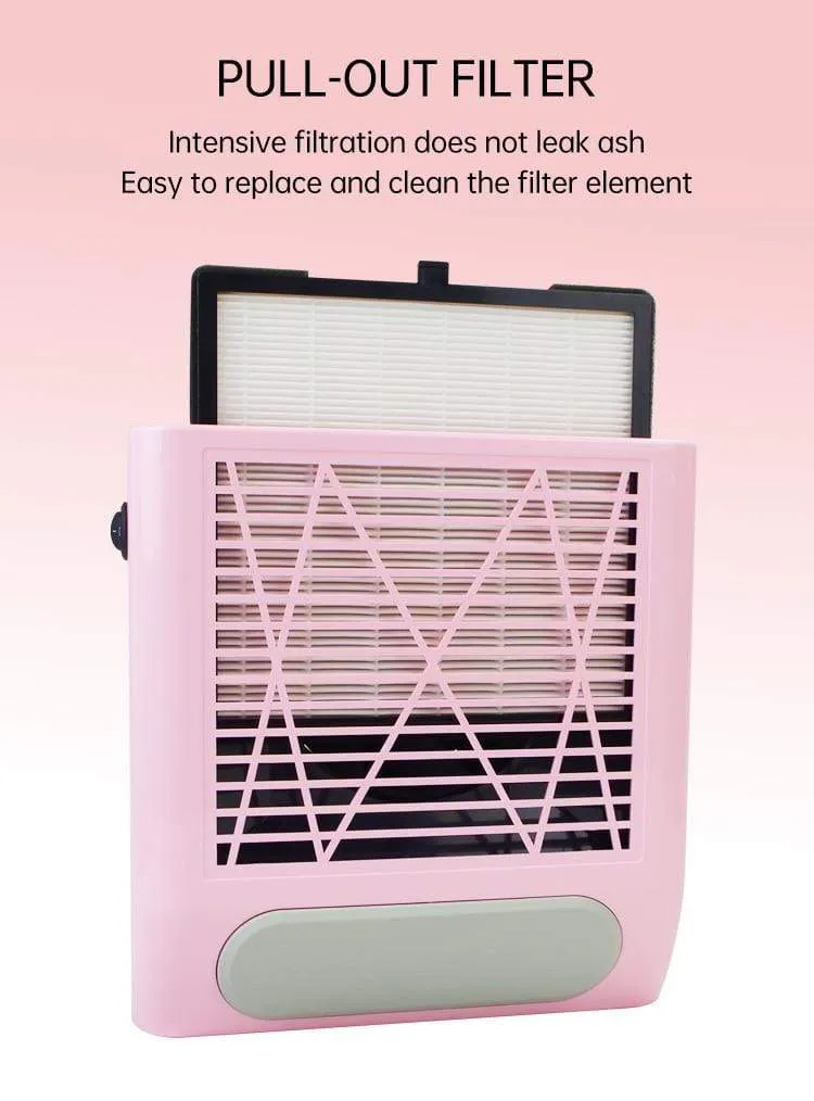 80W Nagel Staub Collector Fan Staubsauger Maniküre Maschine Werkzeuge Mit Filter Starke Leistung Nail art Werkzeug Nagel Staubsauger