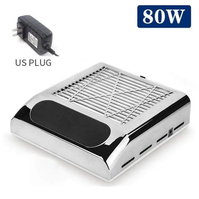 80W Nagel Staub Collector Fan Staubsauger Maniküre Maschine Werkzeuge Mit Filter Starke Leistung Nail art Werkzeug Nagel Staubsauger