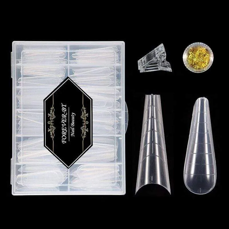 120/60PCS Nagel Formen Kunst Werkzeuge Für UV Gel Schnell Gebäude Erweiterung Formen Top Formen Dual Formen Oberen formen Für Nägel Form