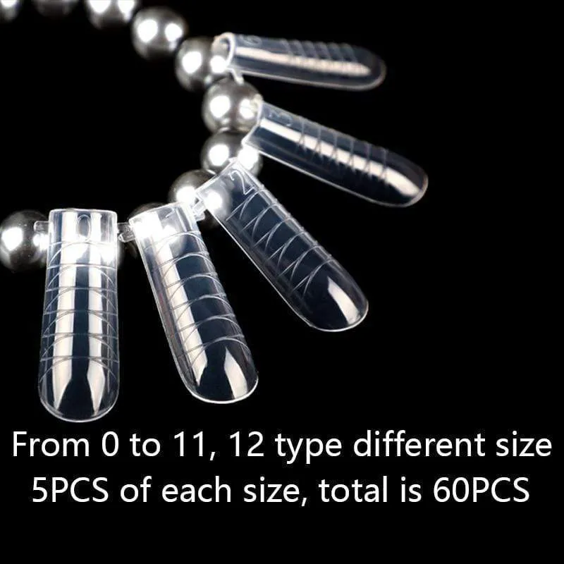 120/60PCS Nagel Formen Kunst Werkzeuge Für UV Gel Schnell Gebäude Erweiterung Formen Top Formen Dual Formen Oberen formen Für Nägel Form