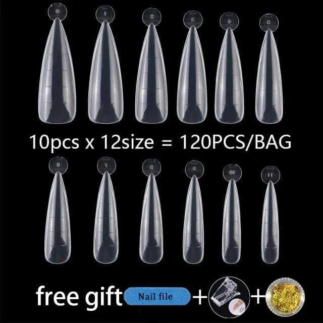 120/60PCS Nagel Formen Kunst Werkzeuge Für UV Gel Schnell Gebäude Erweiterung Formen Top Formen Dual Formen Oberen formen Für Nägel Form