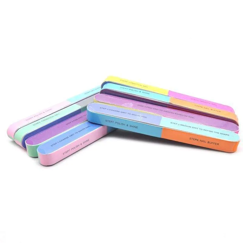 5 Teile/los Nagel Schleif Dateien Schwamm Nagel Dateien Puffer Tragbare Pediküre Maniküre Alle UV Gel Nagel Puffer Block Polieren DIY werkzeug
