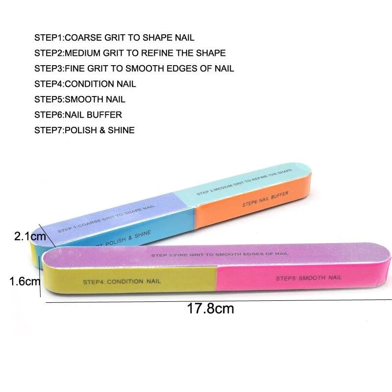 5 Teile/los Nagel Schleif Dateien Schwamm Nagel Dateien Puffer Tragbare Pediküre Maniküre Alle UV Gel Nagel Puffer Block Polieren DIY werkzeug