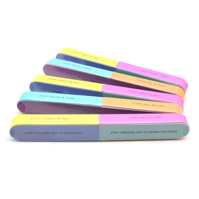 5 Teile/los Nagel Schleif Dateien Schwamm Nagel Dateien Puffer Tragbare Pediküre Maniküre Alle UV Gel Nagel Puffer Block Polieren DIY werkzeug