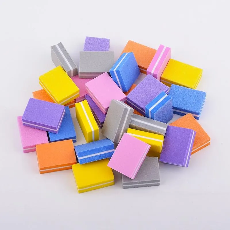 10/20/30/50Pcs Coloful Nagel Schwamm Nagel Datei Puffer Block Polieren Schleifen Professionelle Nagel Werkzeuge doppelseitige Pediküre Maniküre