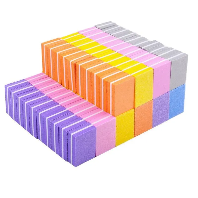 10/20/30/50Pcs Coloful Nagel Schwamm Nagel Datei Puffer Block Polieren Schleifen Professionelle Nagel Werkzeuge doppelseitige Pediküre Maniküre