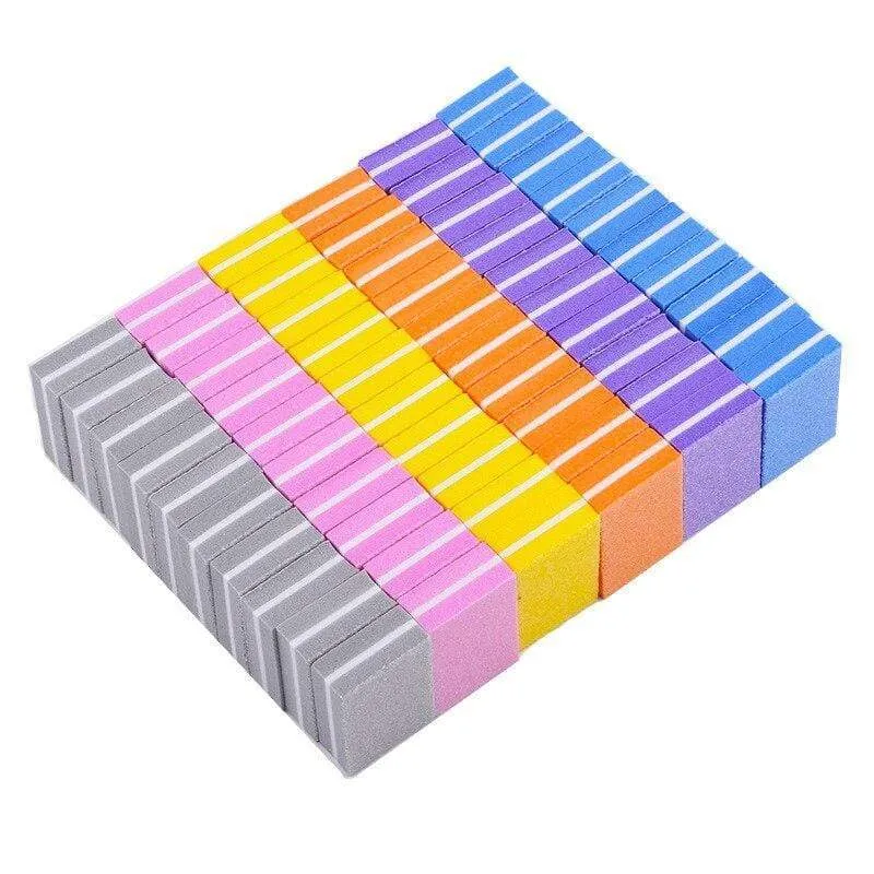 10/20/30/50Pcs Coloful Nagel Schwamm Nagel Datei Puffer Block Polieren Schleifen Professionelle Nagel Werkzeuge doppelseitige Pediküre Maniküre