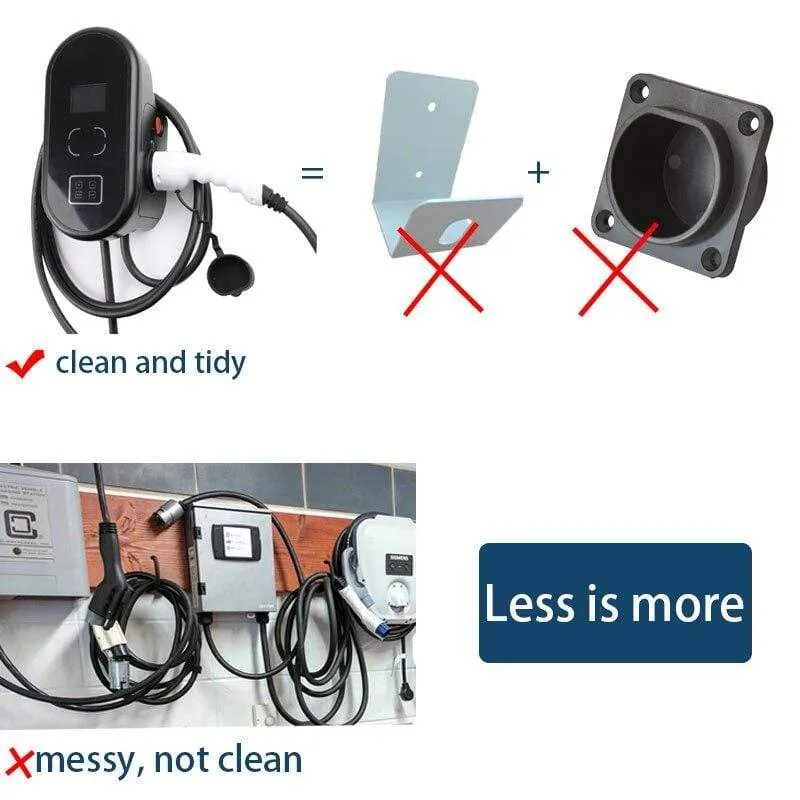 EV-Ladegerät Ladestation für Elektrofahrzeuge EVSE Wallbox mit Typ 2-Kabel 16A 3Phase IEC 62196-2