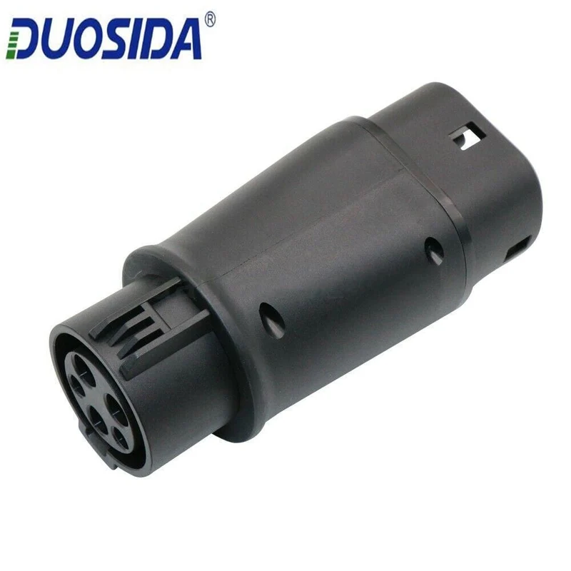 EV-Adapter, 32 Ampere, EV-Ladegerät Typ 1 bis Typ 2, EV-Adapter, Autoladestecker für Elektrofahrzeuge, J1772-Stecker