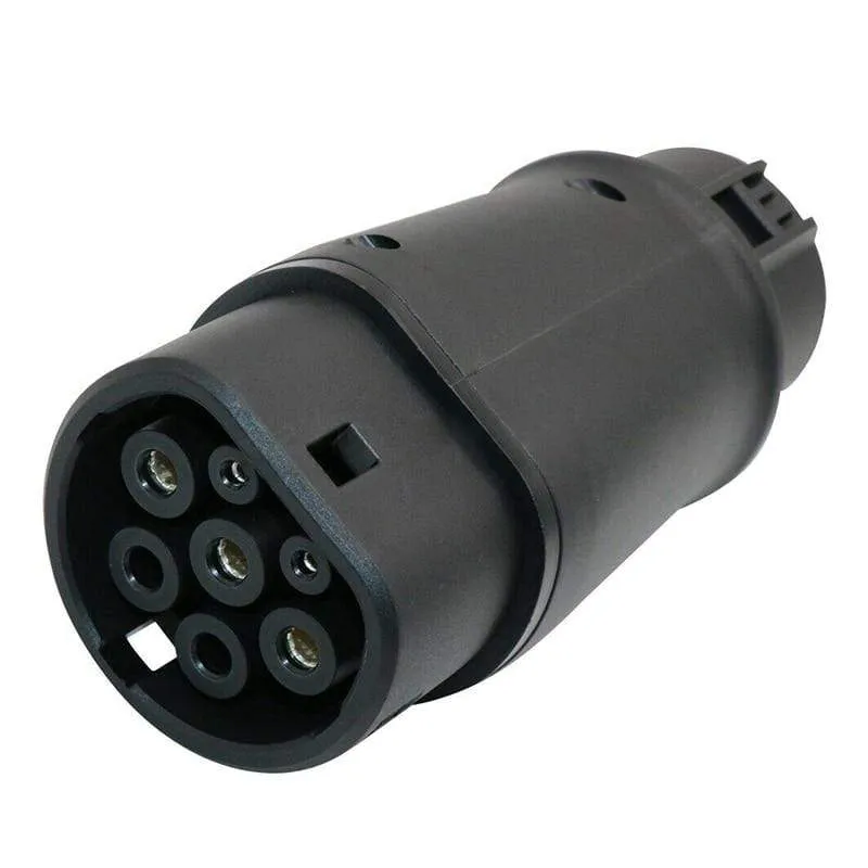 ISIGMA EV-Adapter SAE J1772 zum Laden für Elektrofahrzeuge, EV-Autoladegerät, Typ 1-Stecker auf Typ 2-Buchse
