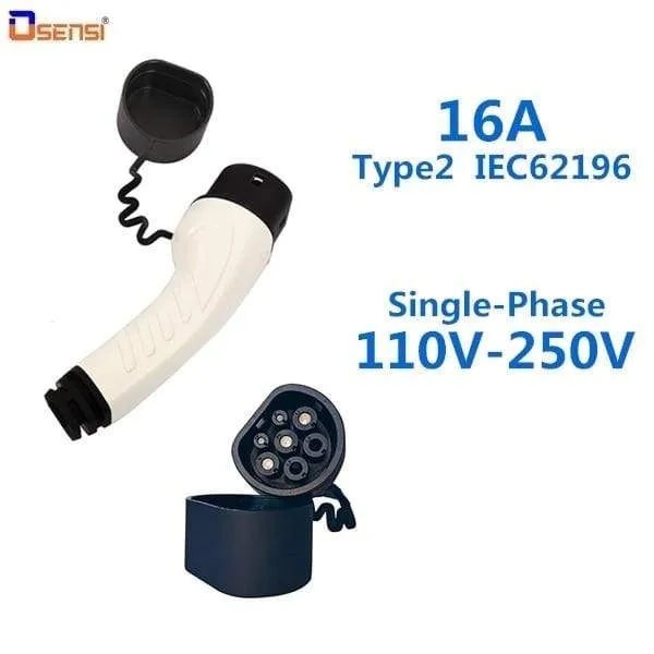 OSENSI 16A Typ 2 IEC62196-2 EV Stecker Ladestation Seite Standard Mennekes Stecker Elektrische Auto ladegerät EVSE