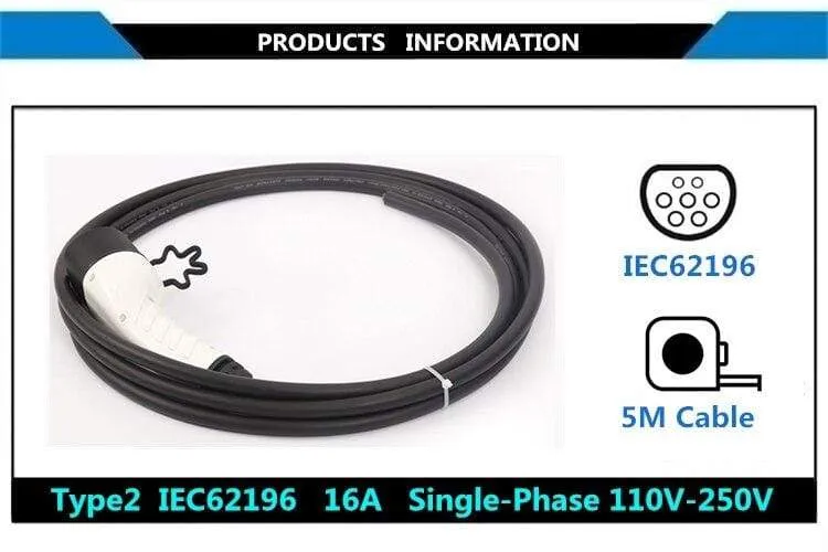 OSENSI 16A Typ 2 IEC62196-2 EV Stecker Ladestation Seite Standard Mennekes Stecker Elektrische Auto ladegerät EVSE