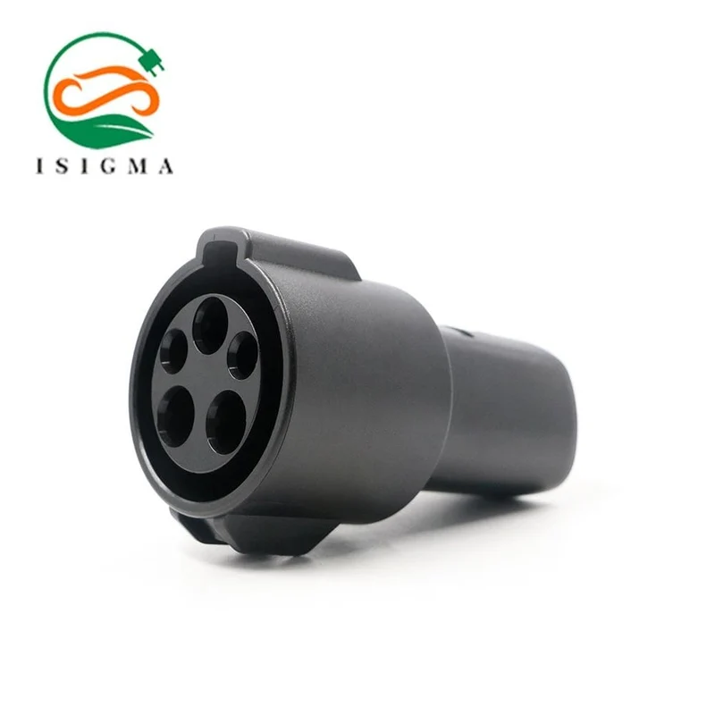 ISIGMA EV-Ladegerät, Elektroauto-Adapter, EVSE-Ladebuchse SAE J1772 Typ1-Einlass zur Tesla-Buchse, 16 A, 32 A, 1 Phase
