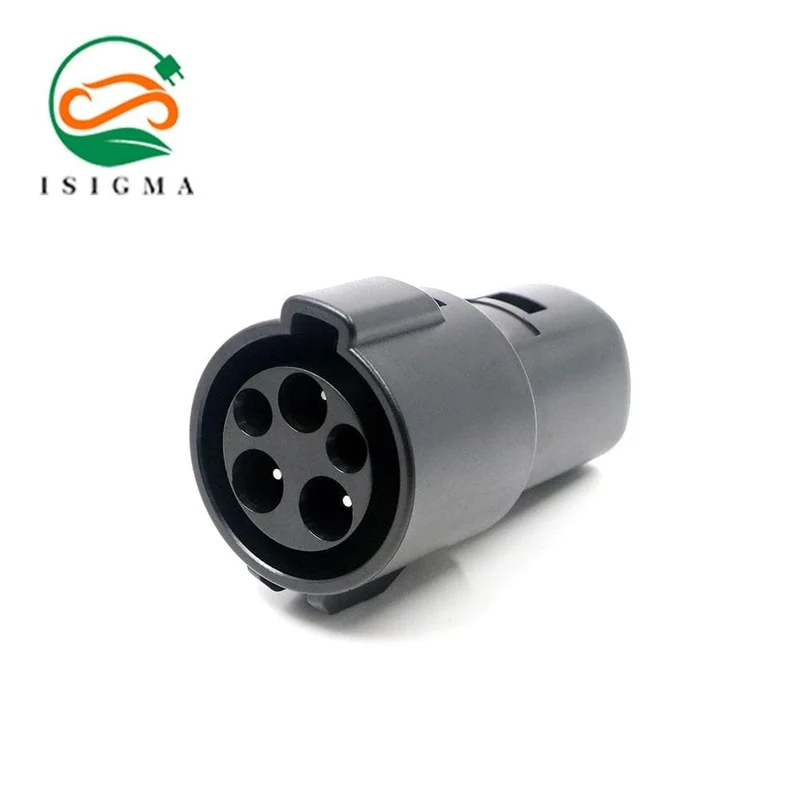 ISIGMA EV-Ladegerät, Elektroauto-Adapter, EVSE-Ladebuchse SAE J1772 Typ1-Einlass zur Tesla-Buchse, 16 A, 32 A, 1 Phase