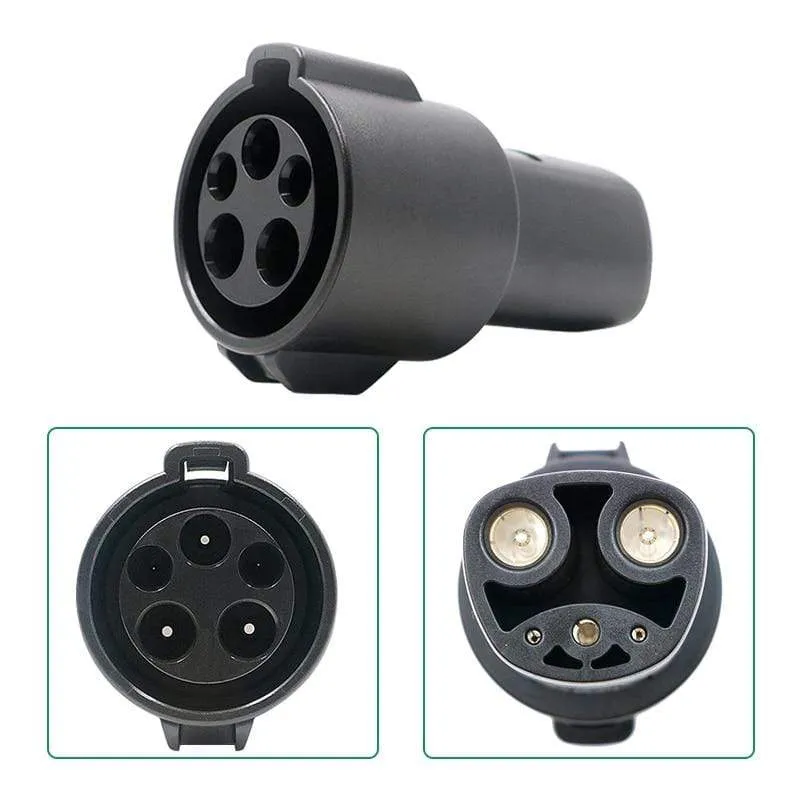 ISIGMA EV-Ladegerät, Elektroauto-Adapter, EVSE-Ladebuchse SAE J1772 Typ1-Einlass zur Tesla-Buchse, 16 A, 32 A, 1 Phase