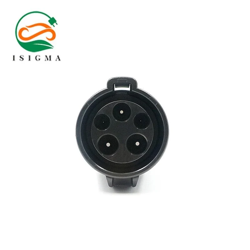 ISIGMA EV-Ladegerät, Elektroauto-Adapter, EVSE-Ladebuchse SAE J1772 Typ1-Einlass zur Tesla-Buchse, 16 A, 32 A, 1 Phase