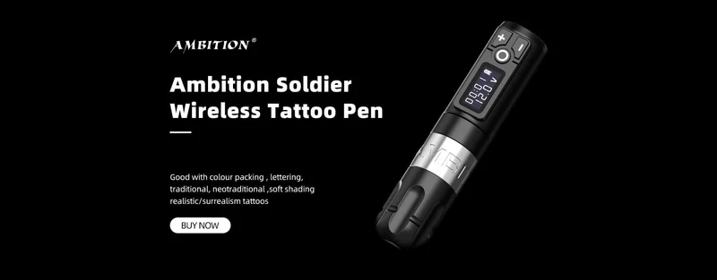 Kabellose Tattoo-Stiftmaschine, leistungsstarker kernloser Gleichstrommotor, schnelles Aufladen der 2400-mAh-Lithiumbatterie für den Körper des Künstlers