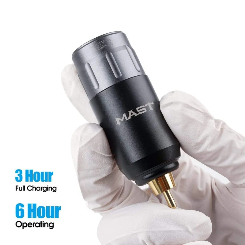 Mast Tour Pro Coreless Motor Permanent Tattoo Rotary Pen Wireless Machine Kit mit zwei Batterien Mast Pro Nadeln Patronenset Cart