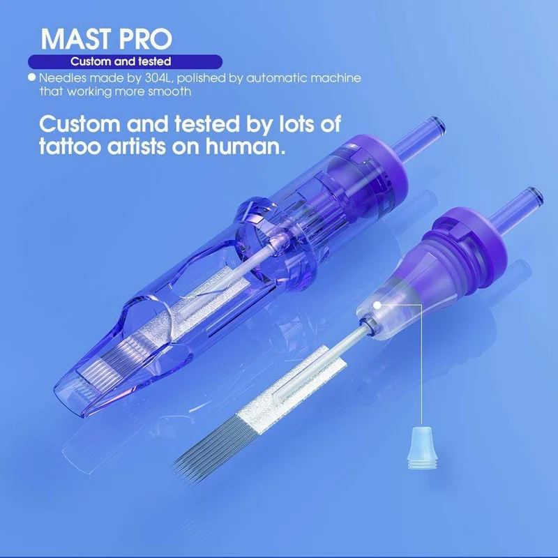 Mast Tour Pro Coreless Motor Permanent Tattoo Rotary Pen Wireless Machine Kit mit zwei Batterien Mast Pro Nadeln Patronenset Cart