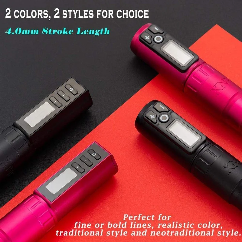 Drahtlose Tattoo-Stift-Maschine Brushless Motor 1950 mAh Lithium-Batterie Schnellladung für Reisemobilität
