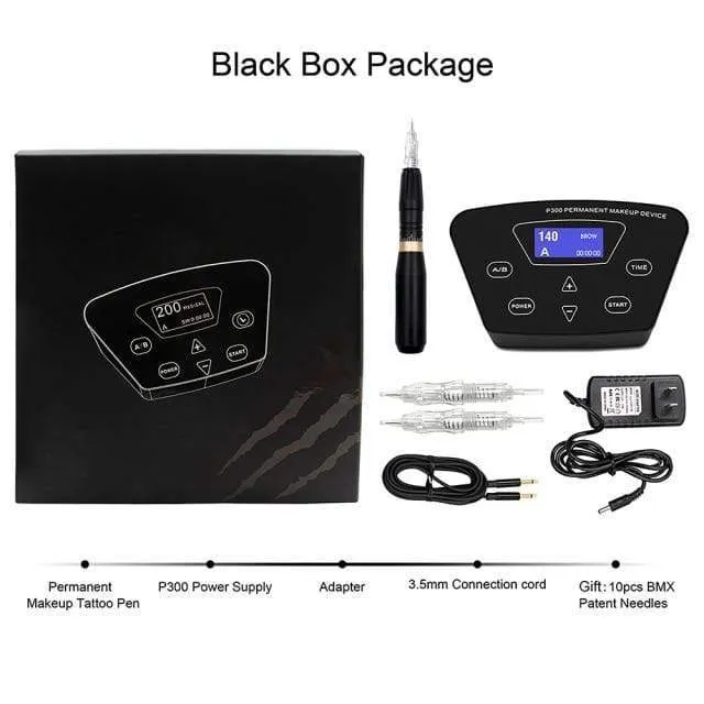 BMX HP100P300 Permanent Make-Up Maschine Rotary Tattoo Maschine Stift Für Augenbraue Eyeliner Lip PMU Maschine Tattoo Kits