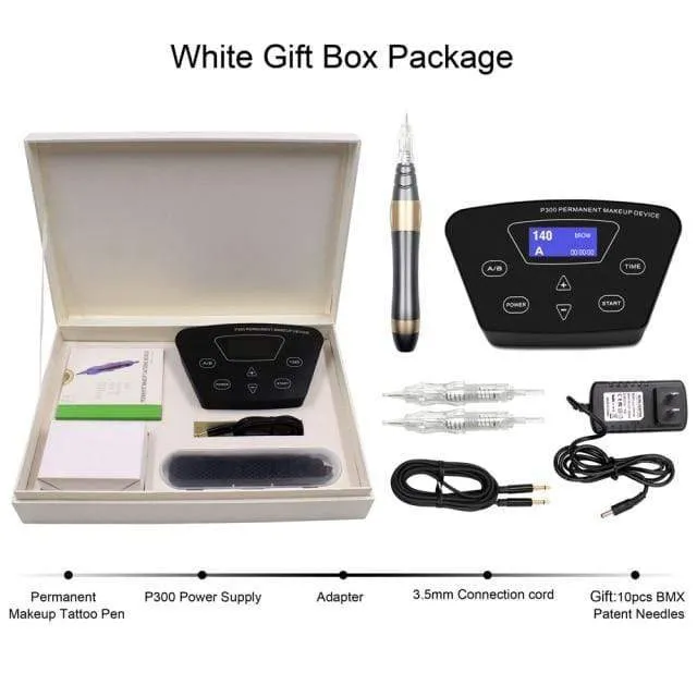 BMX HP100P300 Permanent Make-Up Maschine Rotary Tattoo Maschine Stift Für Augenbraue Eyeliner Lip PMU Maschine Tattoo Kits