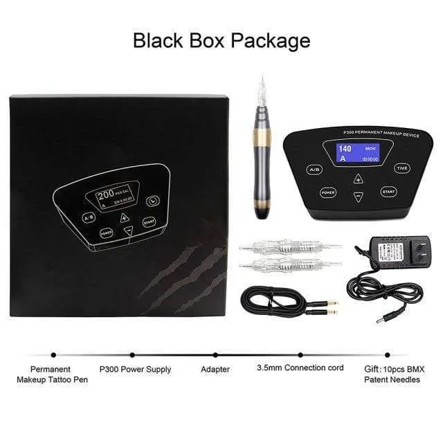 BMX HP100P300 Permanent Make-Up Maschine Rotary Tattoo Maschine Stift Für Augenbraue Eyeliner Lip PMU Maschine Tattoo Kits