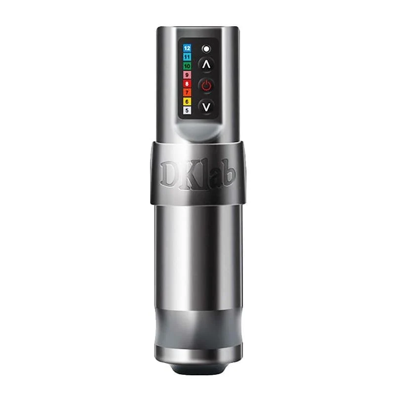 DK-W1 Kabellose Tattoo-Maschine,Professioneller kabelloser Tattoo-Stift,Leistungsstarker kernloser Motor,2400 mAh Li-Akku,36mm Griff