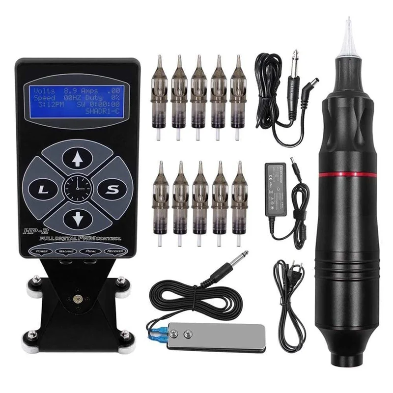 Tattoo-Maschinen-Set, komplettes Rotary-Stift-Augenbrauen-Patrone-Tattoo-Maschinen-Set, professionelle Tattoo-Sets für Tattoo-Körperkunst