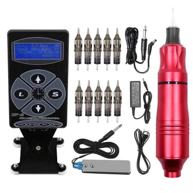 Tattoo-Maschinen-Set, komplettes Rotary-Stift-Augenbrauen-Patrone-Tattoo-Maschinen-Set, professionelle Tattoo-Sets für Tattoo-Körperkunst