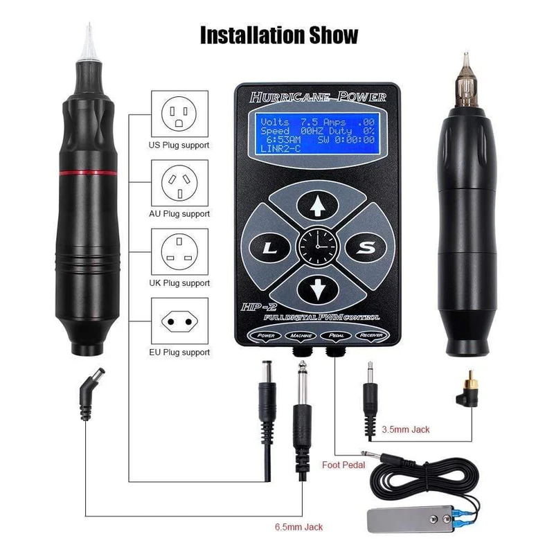 Tattoo-Maschinen-Set, komplettes Rotary-Stift-Augenbrauen-Patrone-Tattoo-Maschinen-Set, professionelle Tattoo-Sets für Tattoo-Körperkunst