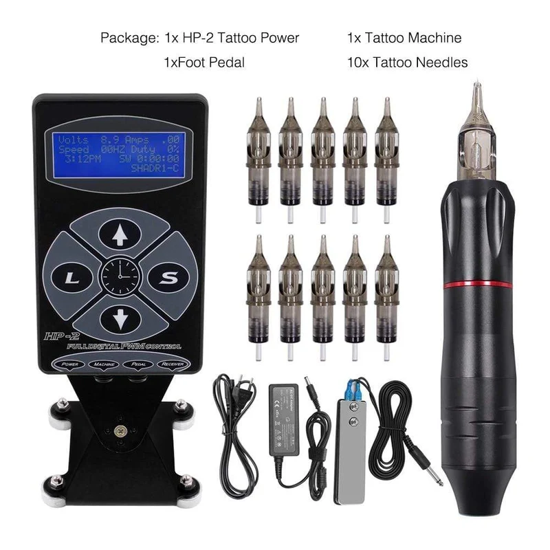Tattoo-Maschinen-Set, komplettes Rotary-Stift-Augenbrauen-Patrone-Tattoo-Maschinen-Set, professionelle Tattoo-Sets für Tattoo-Körperkunst