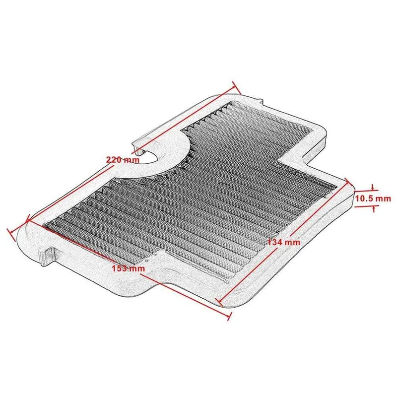 Air Intake Reiniger Für Kawasaki Versys 650 2007-2013 ER-6N ER6F 2006-2008 Ninja 650R 2006-2008 Motorrad ersatz Luftfilter
