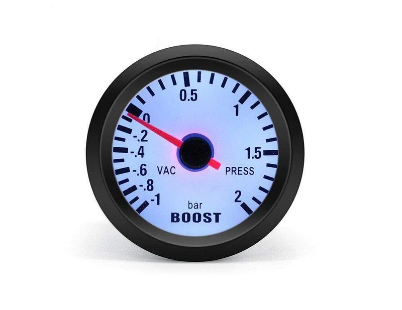 Round Earth 52mm Blaues Licht Auto Auto Turbo Boost Gauge Turbin -1 ~ 2 Bar Zeigeruhr Vakuuminstrument Meter Pods Kostenloser Versand