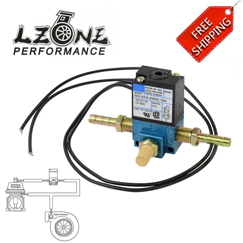 3-Port-Elektronik-Ladedruckregelmagnetventil 35A-ACA-DDBA-1BA mit Messingschalldämpfer JR-ECU05