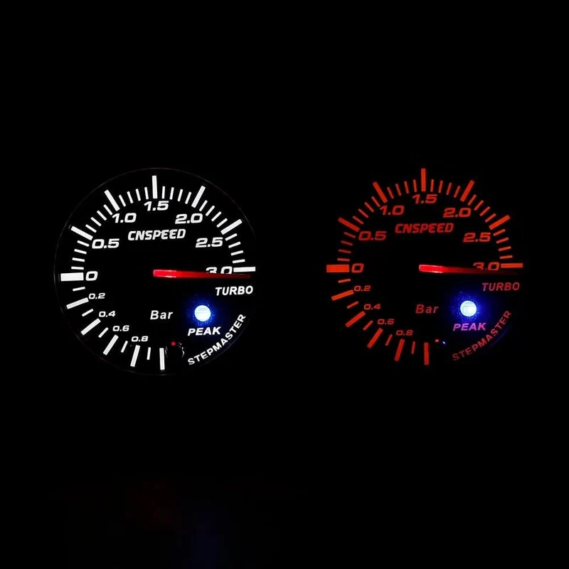 60mm 2.5" Auto Turbo Boost Gauge 3 BAR 12V + Turbo Boost Controller Kit einstellbar 1-30PSI mit Sensor