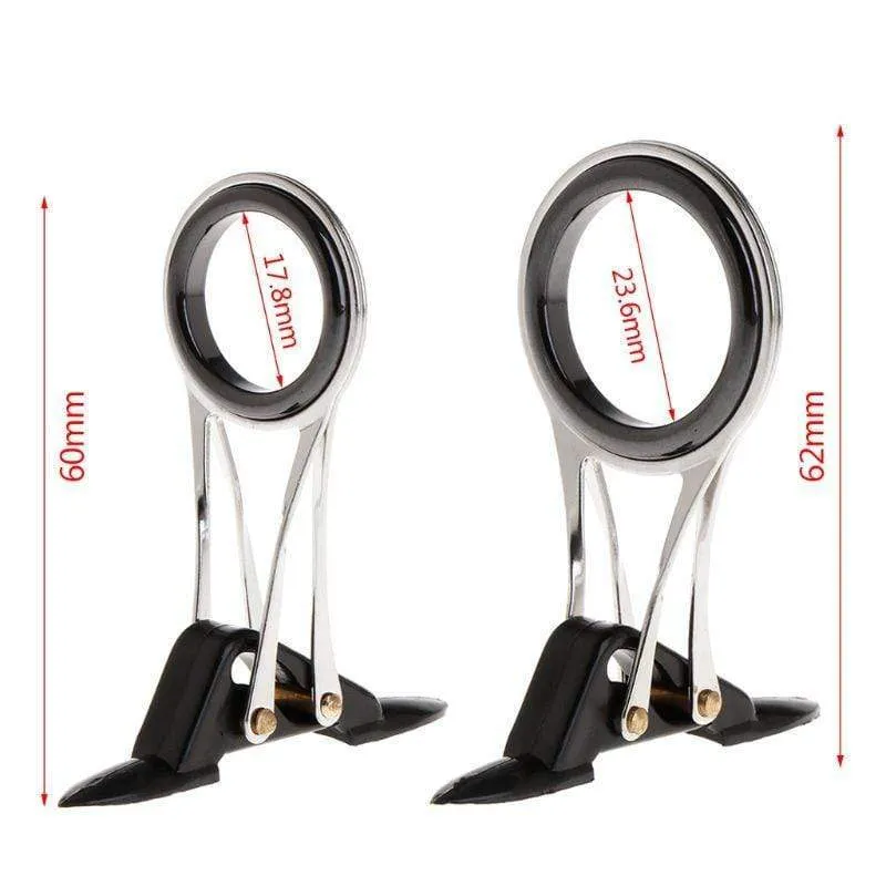 Führungsring Angelrute Pole Line Guides Top Ringe Klapp Edelstahl Teleskop DIY Auge Ring Reparatur Kit Tackle