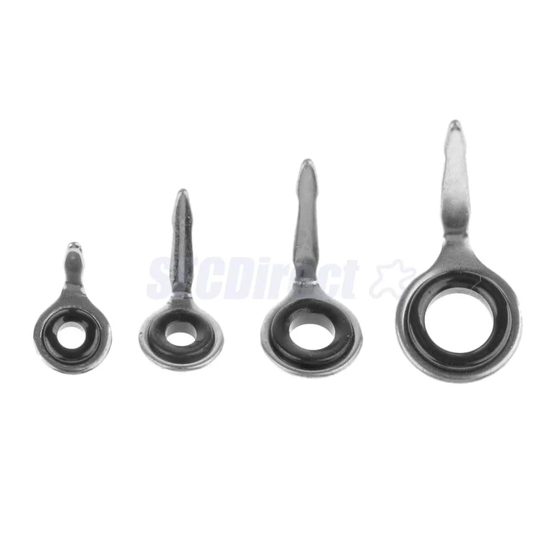 40 Stück Angelrutenführungen Ring Edelstahl Angelrute Augen Ring Raft Line Ring Rod DIY Angelrute Reparaturwerkzeug