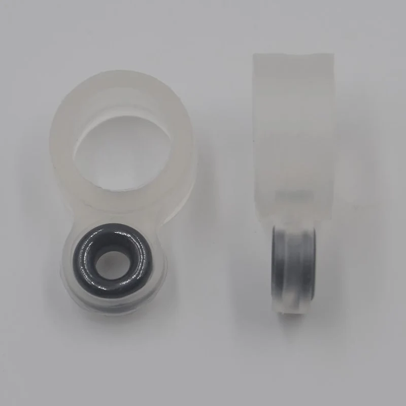 MNFT 2sets (28PCS) Angelrute Drahtring Keramik Auge DIY Fischschnur Guide Silikonring Unterschiedliche Größe 1-14 #