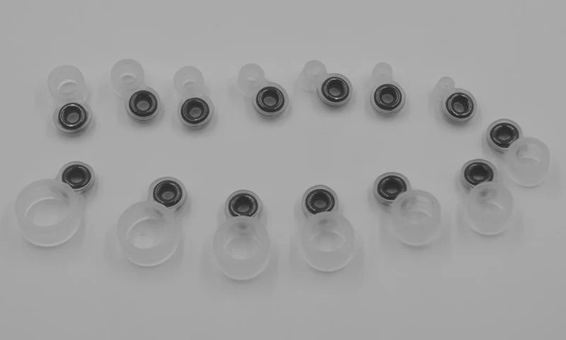 MNFT 2sets (28PCS) Angelrute Drahtring Keramik Auge DIY Fischschnur Guide Silikonring Unterschiedliche Größe 1-14 #