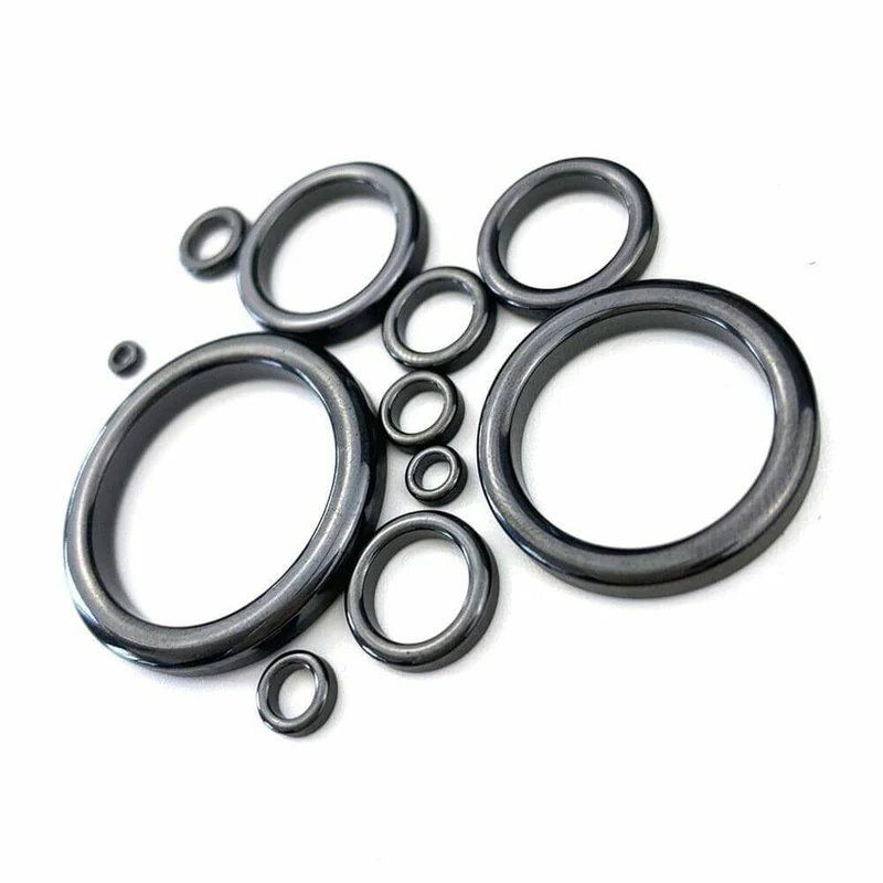 5Pcs Angelrute Guide Ring Keramik Tragen Wärmeleitung Reparatur Teile Werkzeuge Teleskop Surf Casting Rod Guides Kit