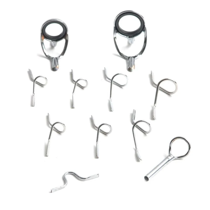 Maximumcatch 9ft 4wt zu 10wt 11Pcs Fly Rod Guides Set Titan/Chrom Spitze Haken Fly Angeln Zubehör