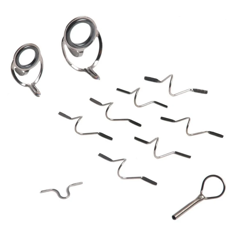 Maximumcatch 9ft 4wt zu 10wt 11Pcs Fly Rod Guides Set Titan/Chrom Spitze Haken Fly Angeln Zubehör