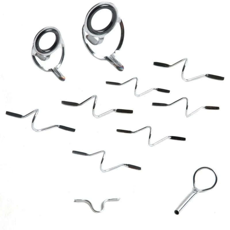 Maximumcatch 9ft 4wt zu 10wt 11Pcs Fly Rod Guides Set Titan/Chrom Spitze Haken Fly Angeln Zubehör