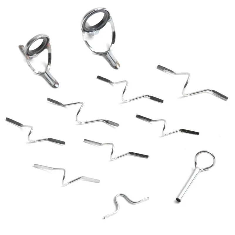 Maximumcatch 9ft 4wt zu 10wt 11Pcs Fly Rod Guides Set Titan/Chrom Spitze Haken Fly Angeln Zubehör