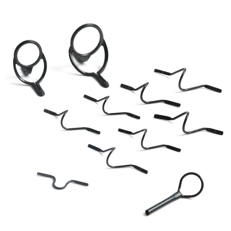 Maximumcatch 9ft 4wt zu 10wt 11Pcs Fly Rod Guides Set Titan/Chrom Spitze Haken Fly Angeln Zubehör
